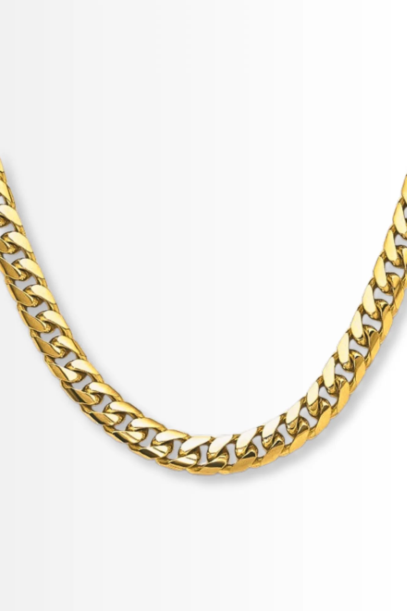 14k 6.75mm 20” Solid Miami Cuban Chain