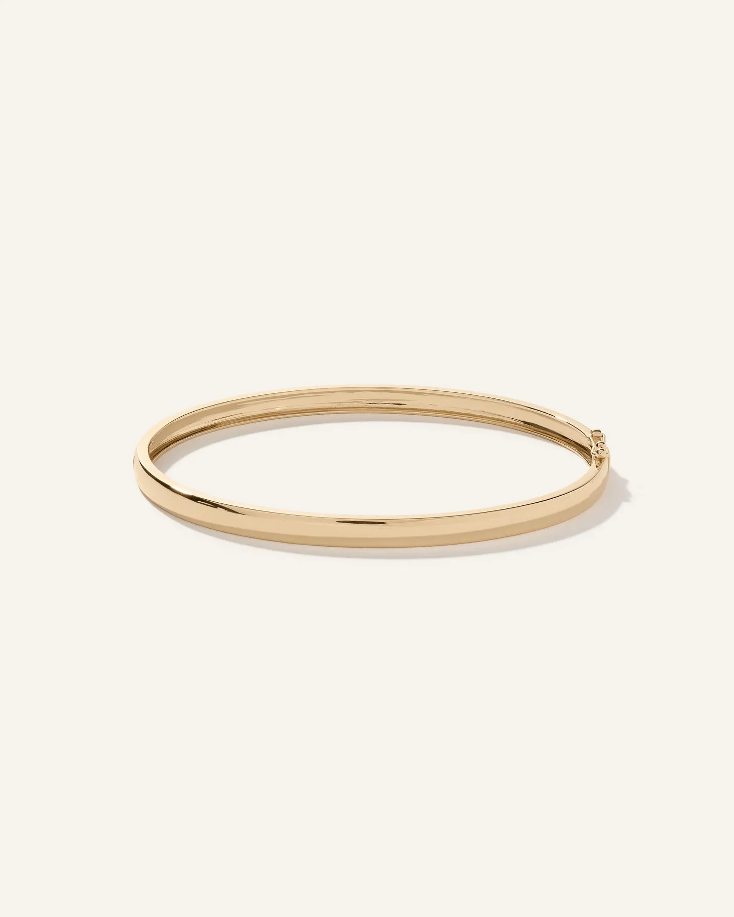 14K Gold Bold Bangle