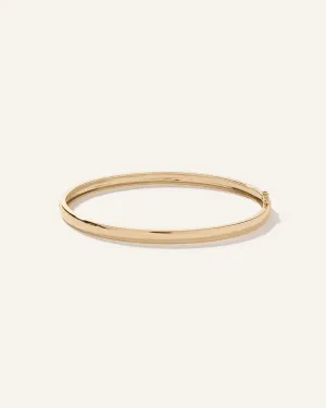 14K Gold Bold Bangle