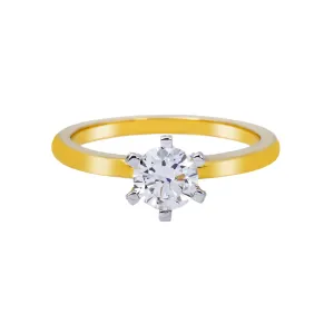 14K GOLD RADIANT CUT LAB DIAMOND ENGAGEMENT RING 0.61 CTW
