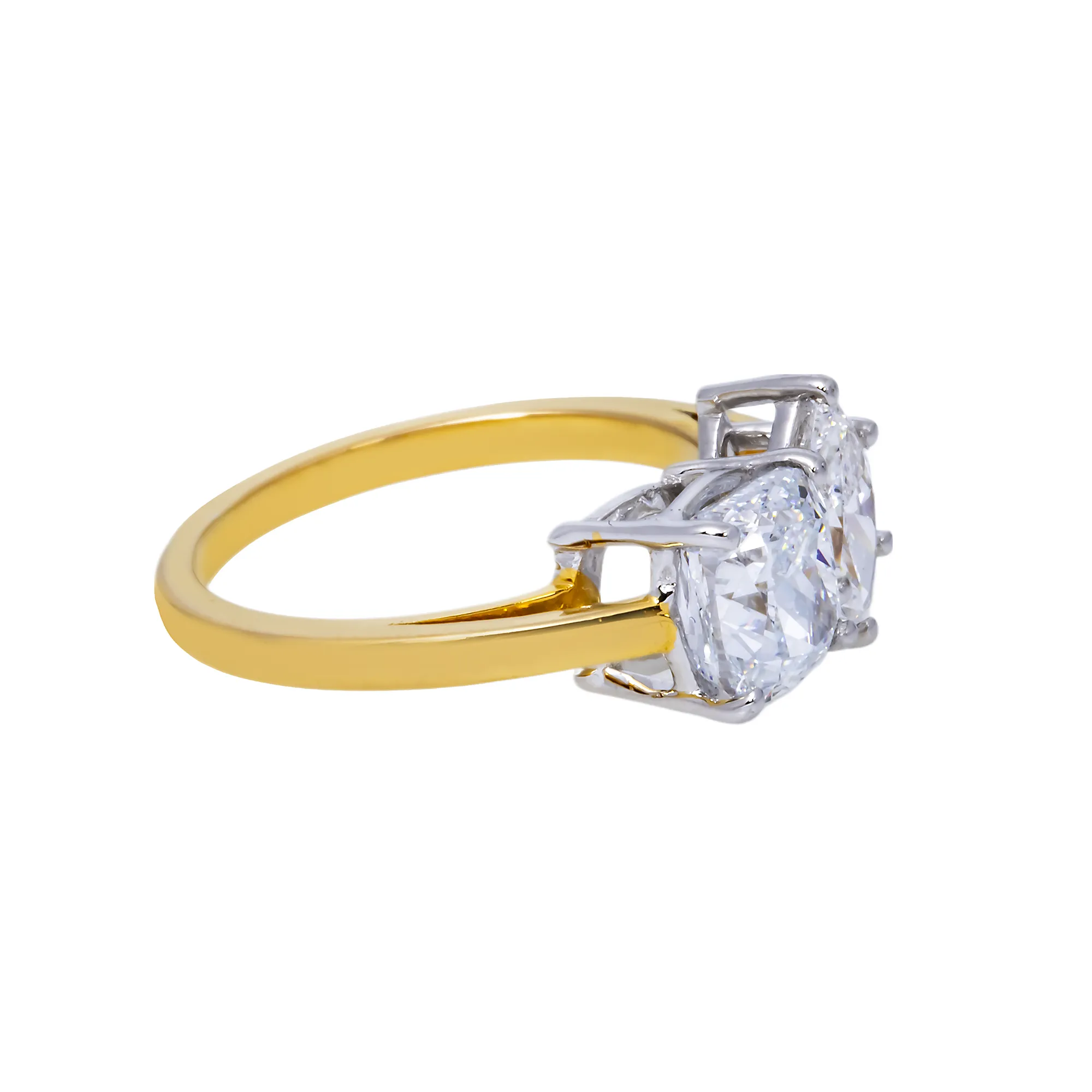 14K GOLD RADIANT CUT LAB DIAMOND ENGAGEMENT RING 2.64 CTW