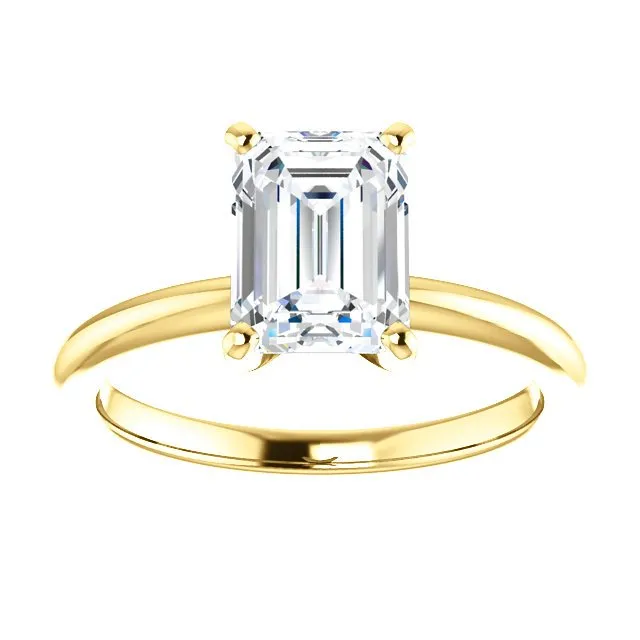 14KT GOLD 2.00 CT RADIANT DIAMOND SOLITAIRE RING