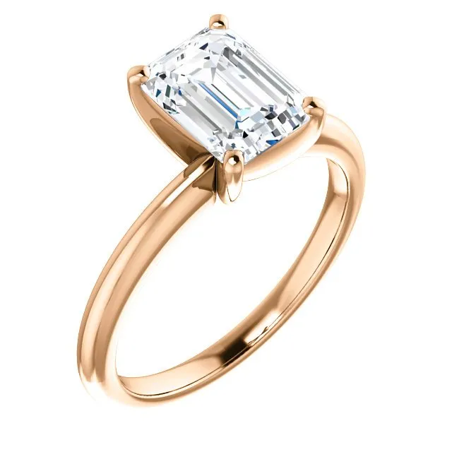14KT GOLD 2.00 CT RADIANT DIAMOND SOLITAIRE RING