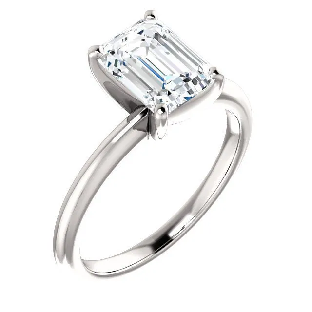 14KT GOLD 2.00 CT RADIANT DIAMOND SOLITAIRE RING