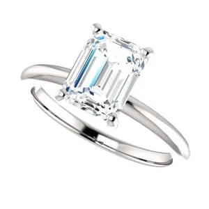 14KT GOLD 2.00 CT RADIANT DIAMOND SOLITAIRE RING