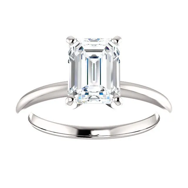14KT GOLD 2.00 CT RADIANT DIAMOND SOLITAIRE RING