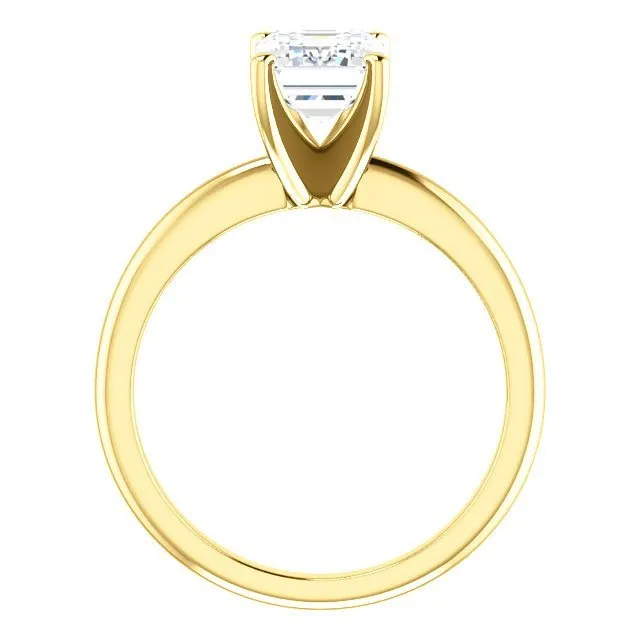 14KT GOLD 2.00 CT RADIANT DIAMOND SOLITAIRE RING