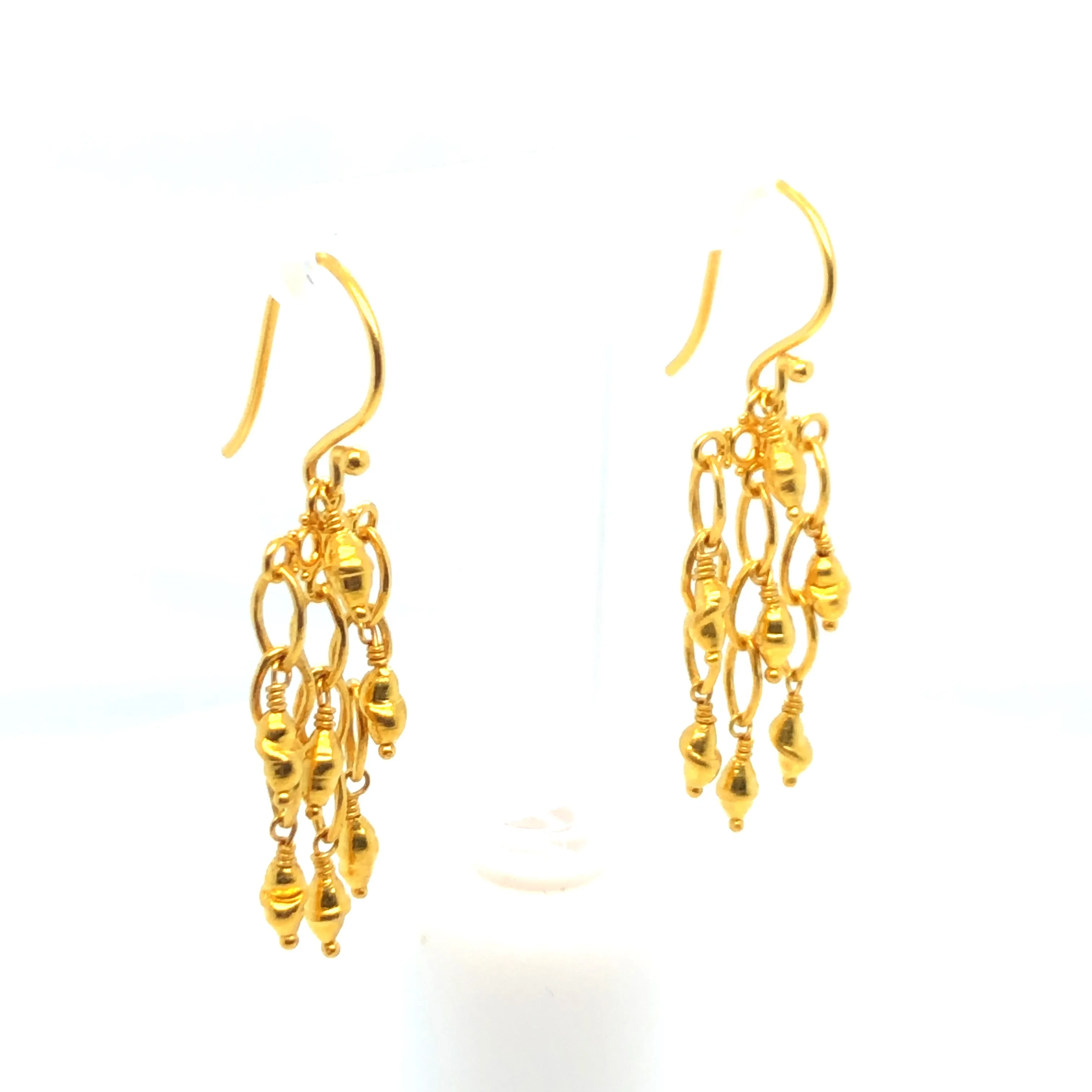 18k Yellow Gold Chandelier Earrings