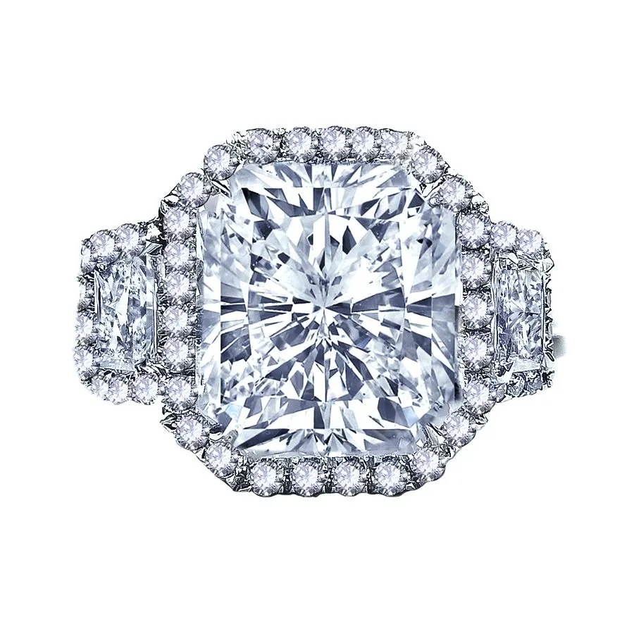 2.00 CARAT RADIANT CUT DIAMOND HALO ENGAGEMENT RING