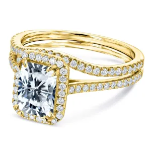 2.3ct Original Radiant Bridal Set - Lab Stones