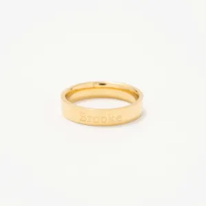 4mm Engravable Ring   |  Gold Plated