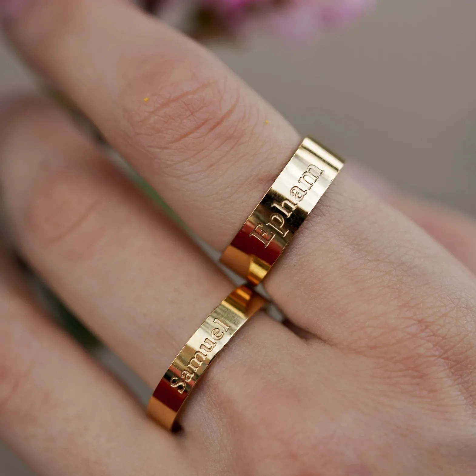 4mm Engravable Ring   |  Gold Plated
