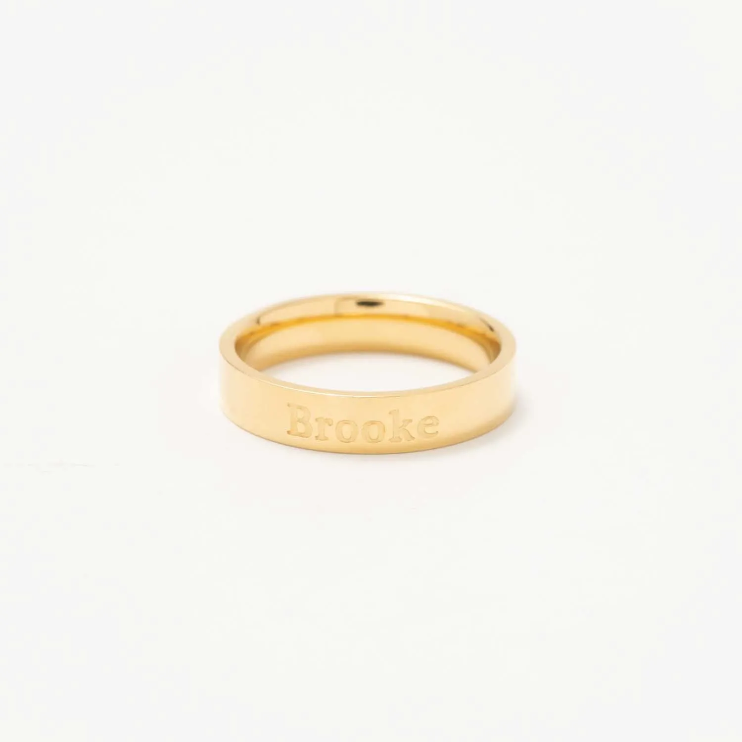 4mm Engravable Ring   |  Gold Plated