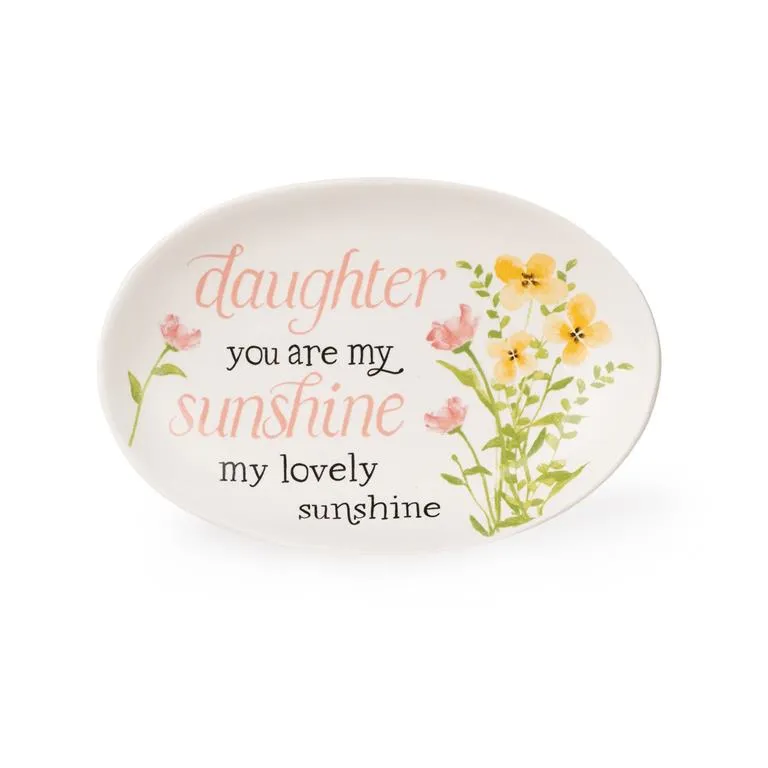 6" x 4" Daughter You Are My Sunshine My Lovely Sunshine Trinket Tray