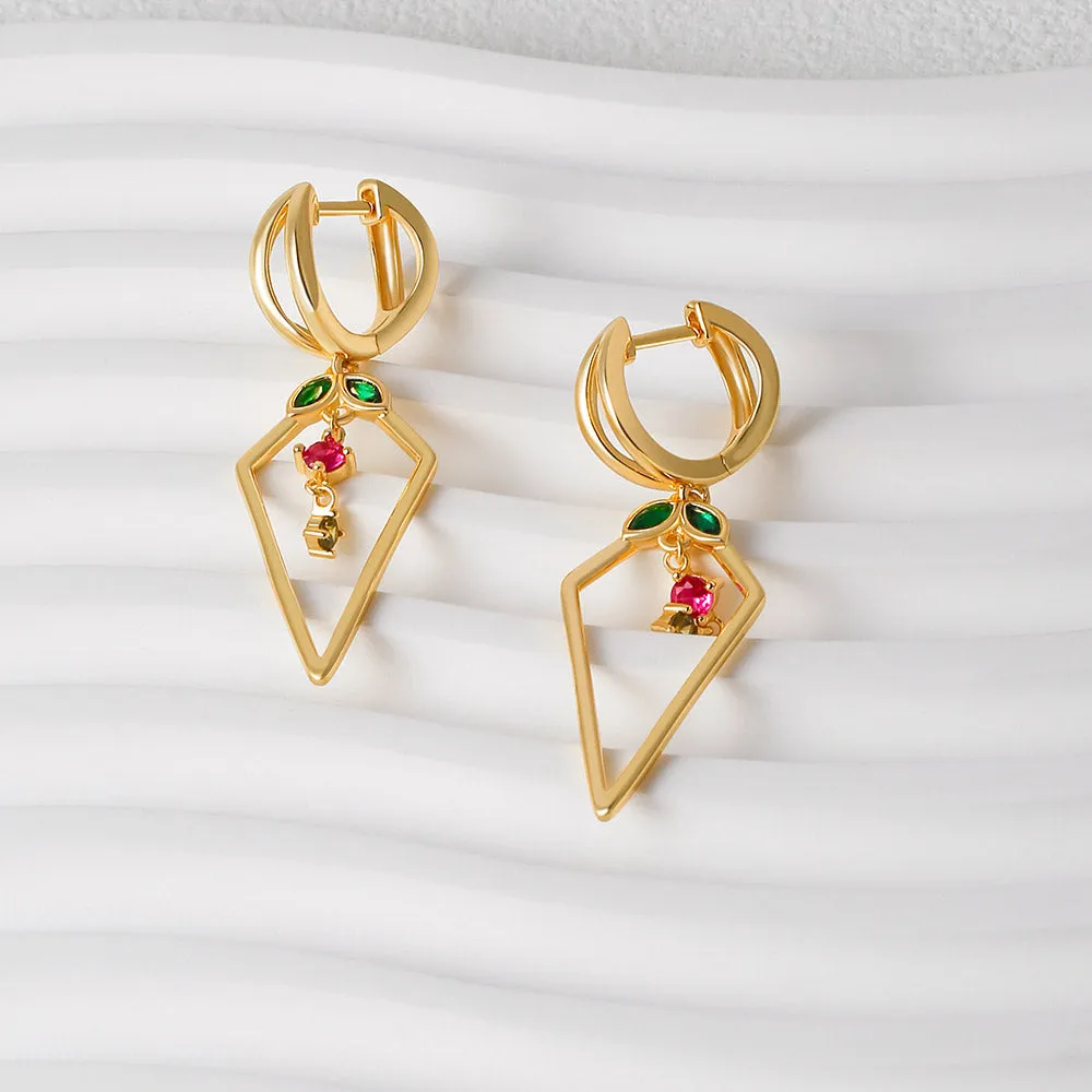 925 Silver Cherry Earrings