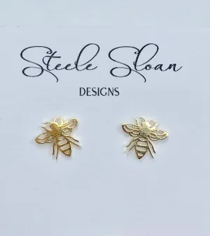 Adorable Bee Earrings, Honeybee Gift, Hypoallergenic Earring