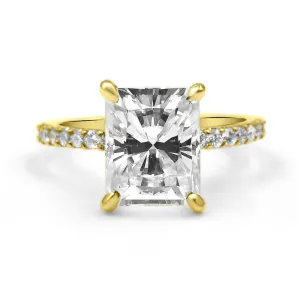 Ally | Radiant Moissanite Engagement Ring
