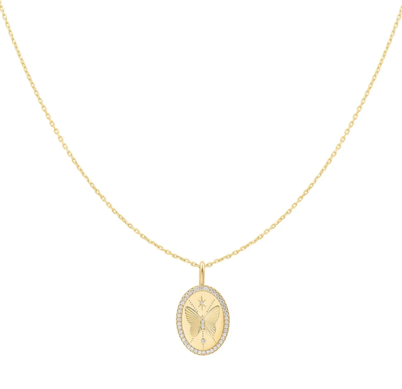Ania Haie Gold Butterfly Pendant Necklace