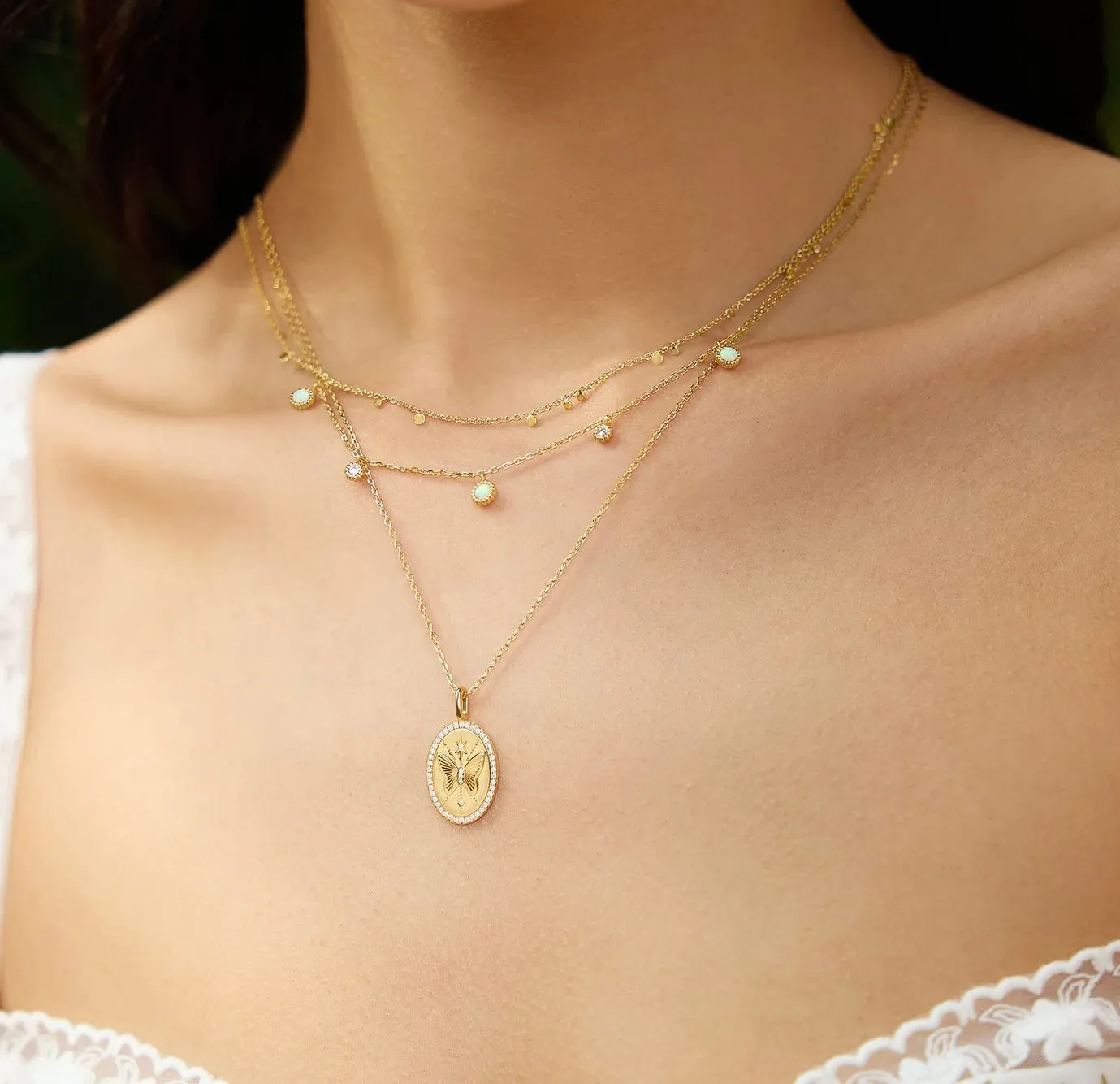 Ania Haie Gold Butterfly Pendant Necklace