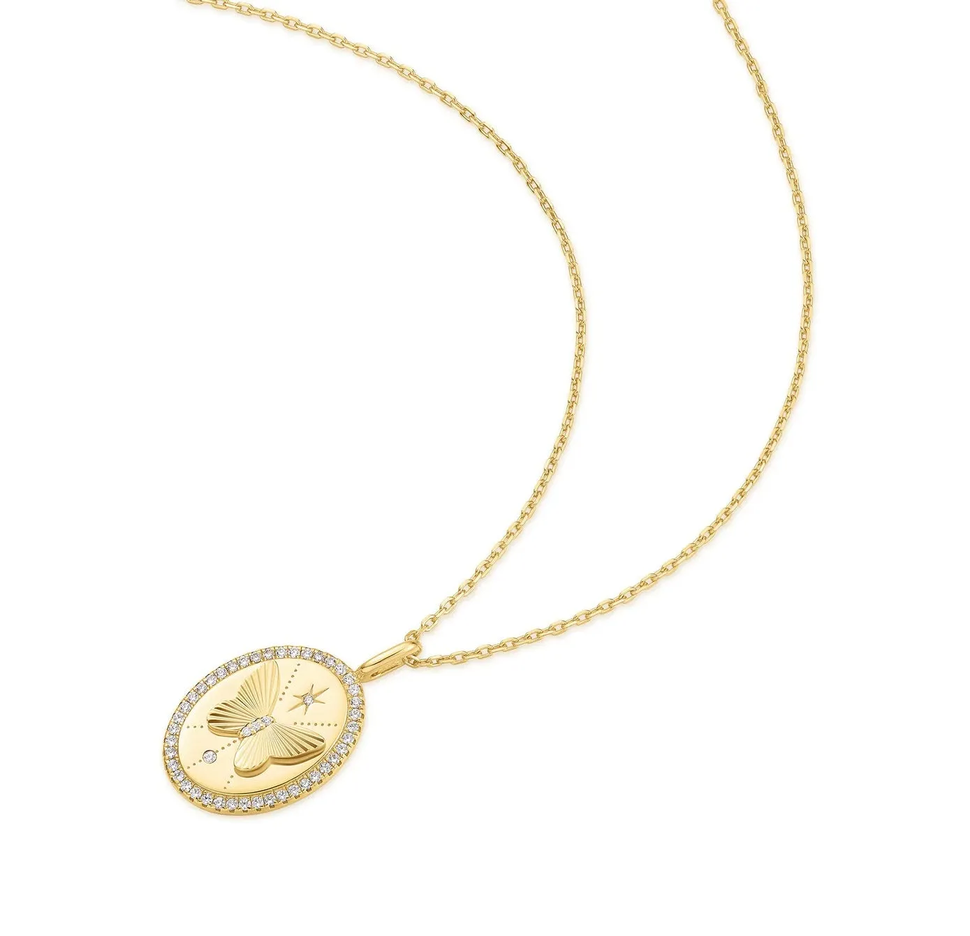 Ania Haie Gold Butterfly Pendant Necklace