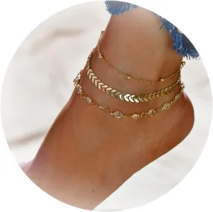 Anklets for Women Silver Layered Ankle Bracelets for Women Trendy Dainty Pearl Cubic Zirconia Anklet Cuba Link Chain Anklets Foot Jewelry for Summer Beach