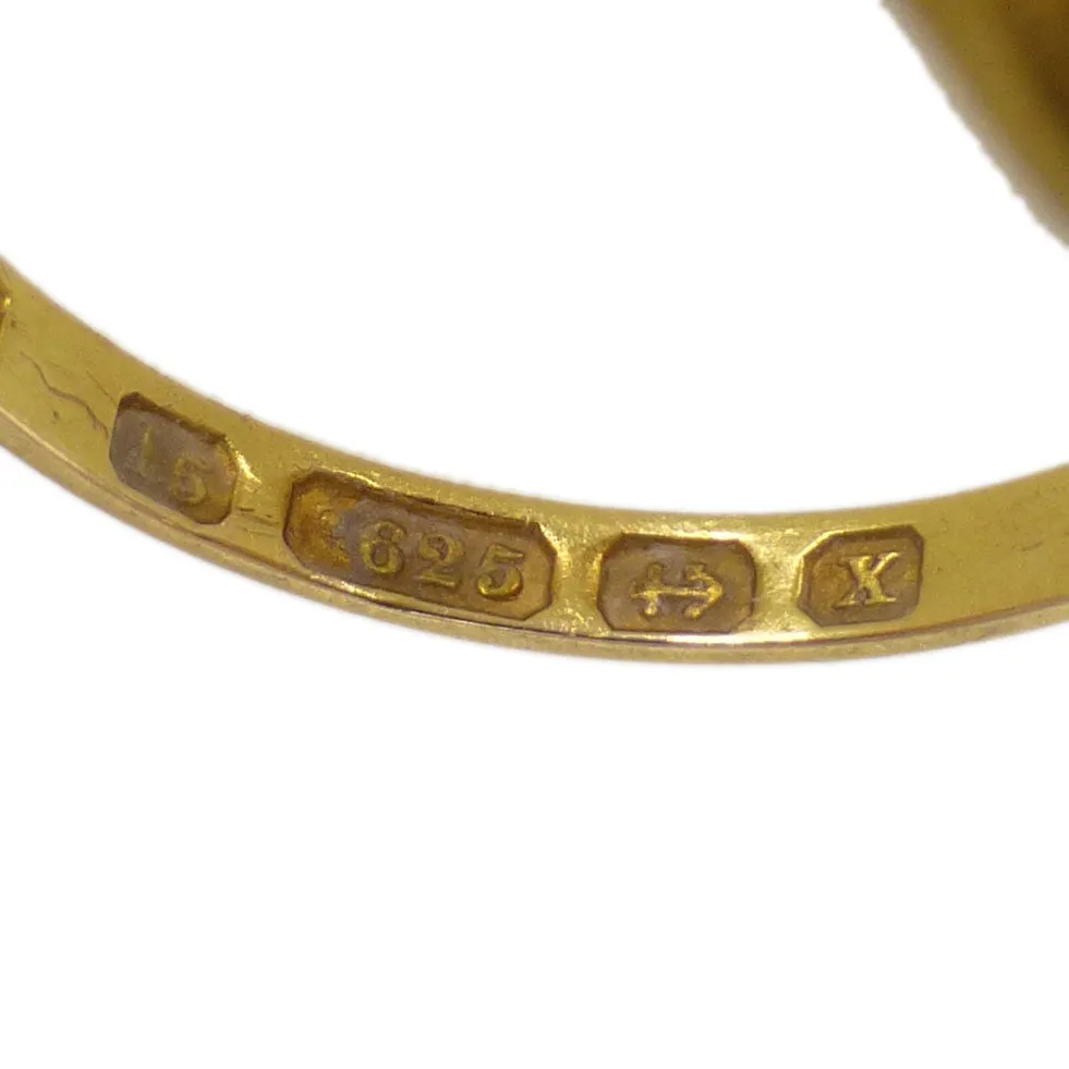 Antique Victorian 15ct Gold Turquoise Forget Me Not Ring
