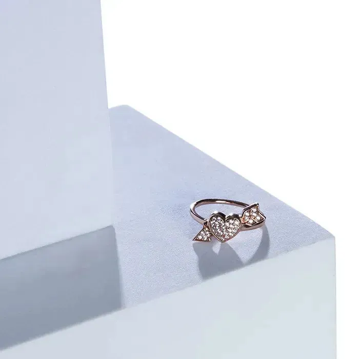 Arrowed Affection Rose Gold Ring