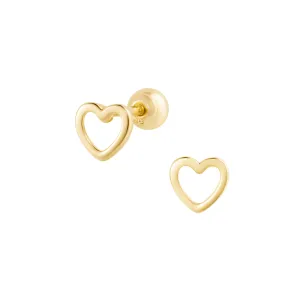 Baby Heart Piercing in Yellow Gold