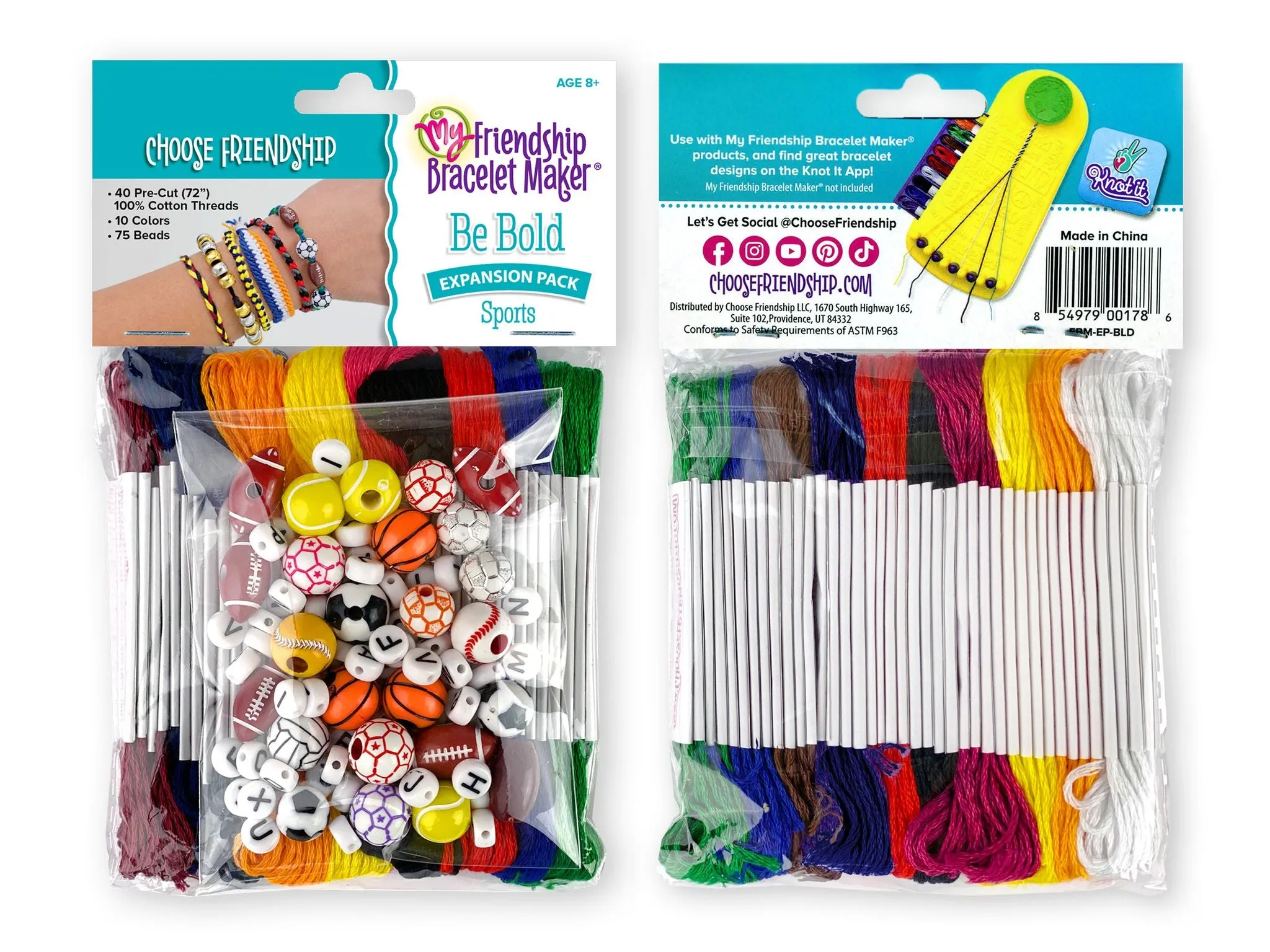 Be Bold Expansion Pack (Sports) - Makes 8-16 Bracelets