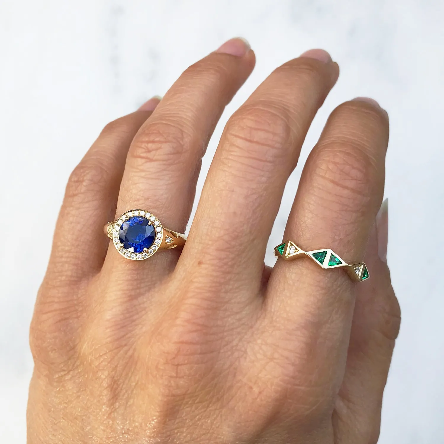Bespoke Raiyah Remodelled Sapphire Engagement Ring