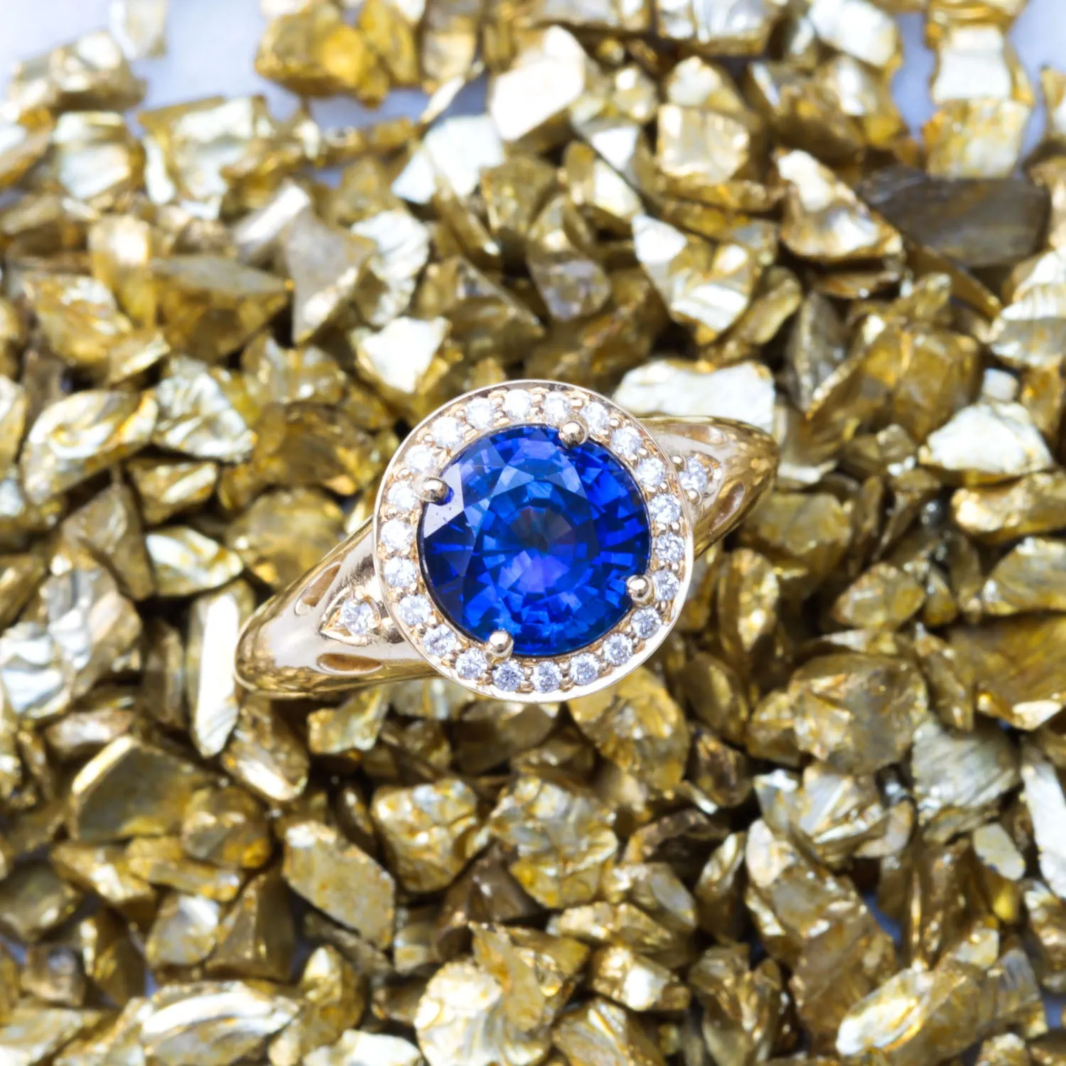 Bespoke Raiyah Remodelled Sapphire Engagement Ring