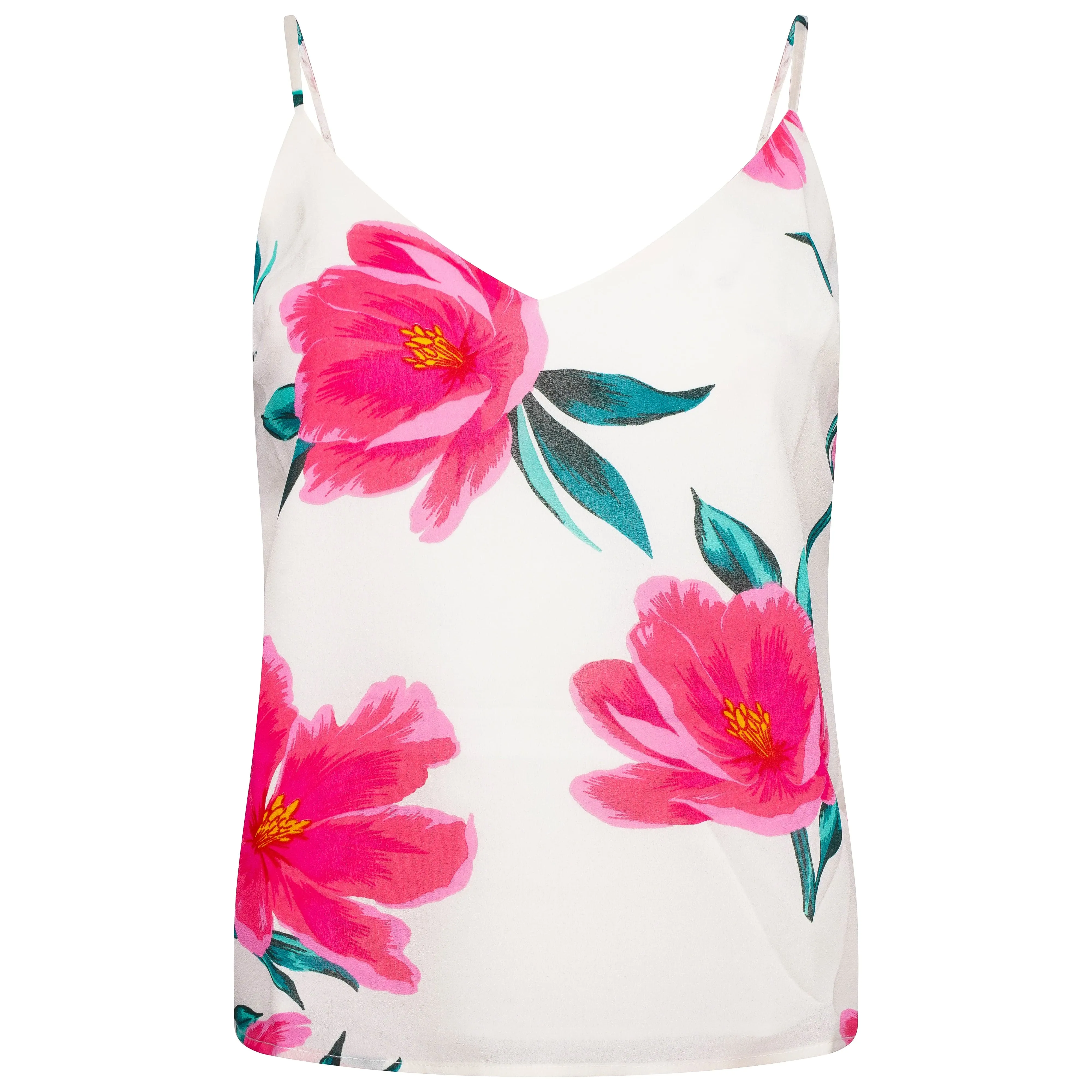 Birdie Cami Top in Cream Base Tulip