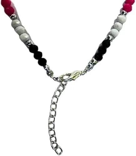 Black Bead Crystal Evil Eye Anklet Bracelet for Women Handmade Simple Waterproof Ankle Foot Bracelets for Women Minimalist Jewelry Adjustable