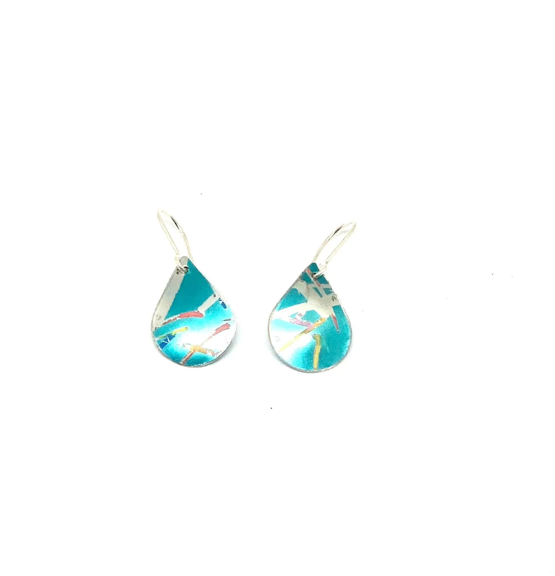 Blue and pink teardrop Earring’s