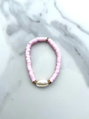 Blush Puka Shell Bracelet