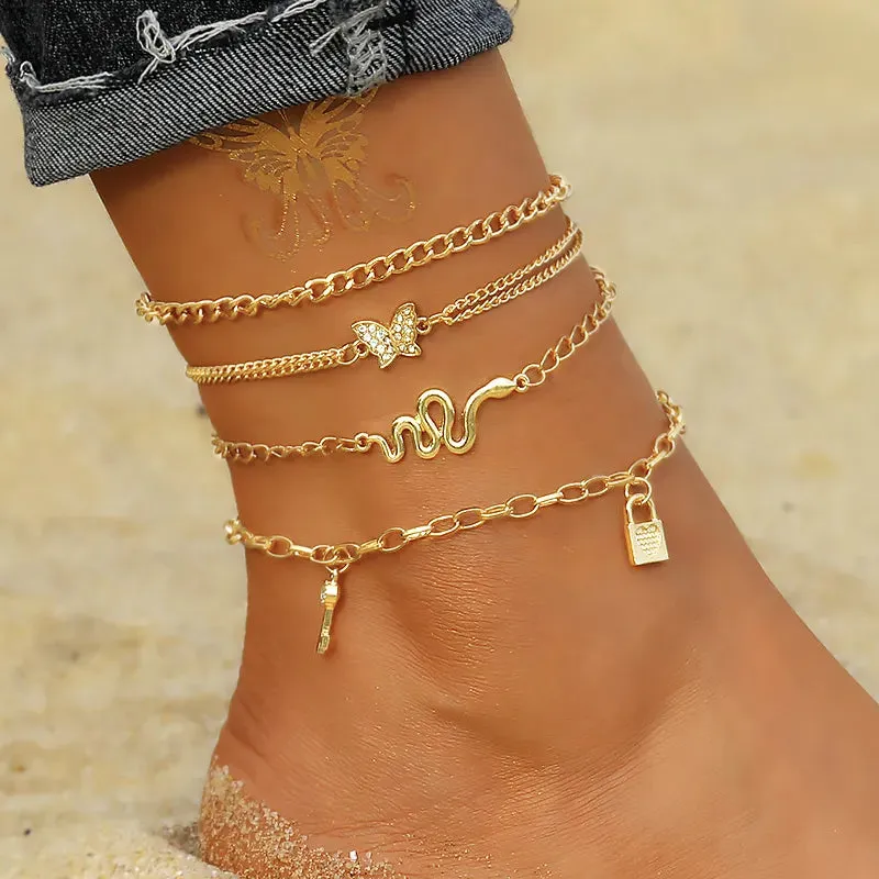 Bohemia Summer Beach Chain Anklets for Women