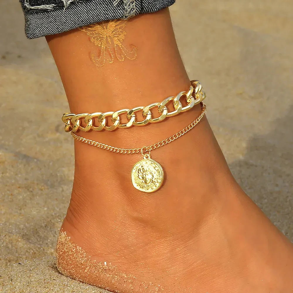 Bohemia Summer Beach Chain Anklets for Women