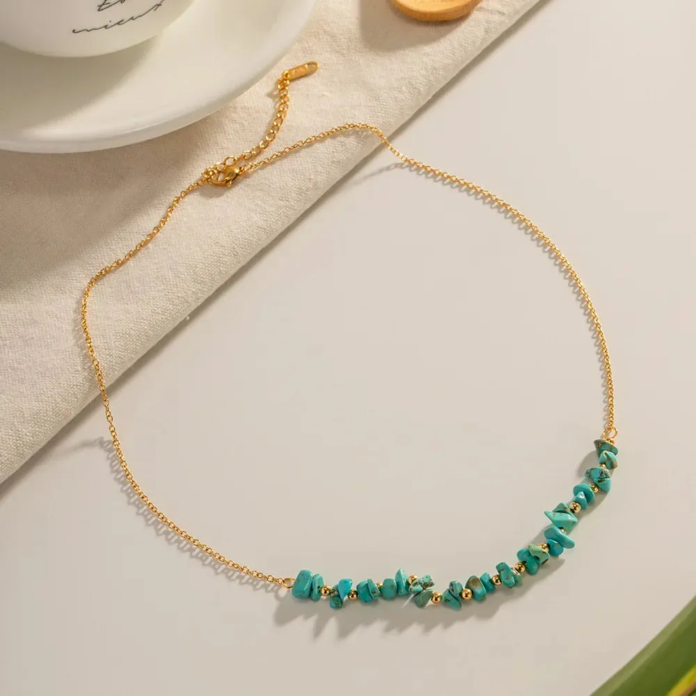 Boho Pearl Choker Necklace