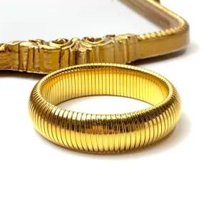 Bracha | She's Bold Chunky Gold Tone Bangle Bracelet