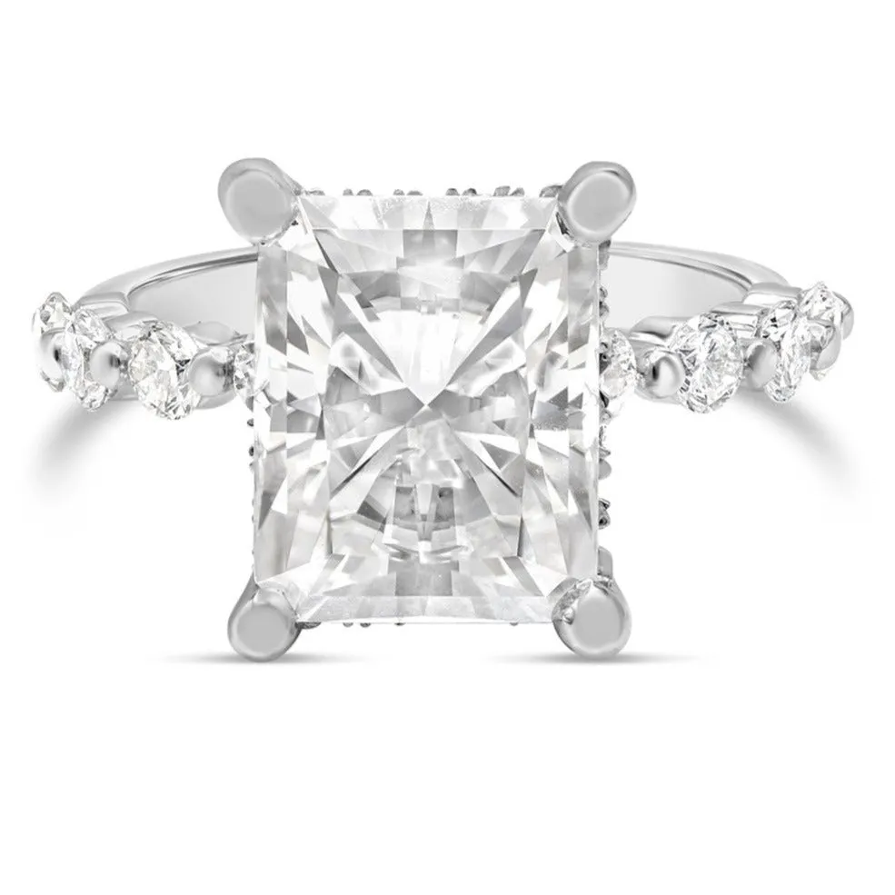Brooke | Radiant Moissanite Engagement Ring