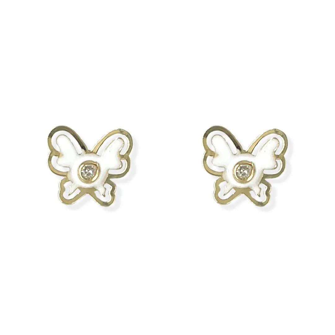 Butterfly Enamel Earrings