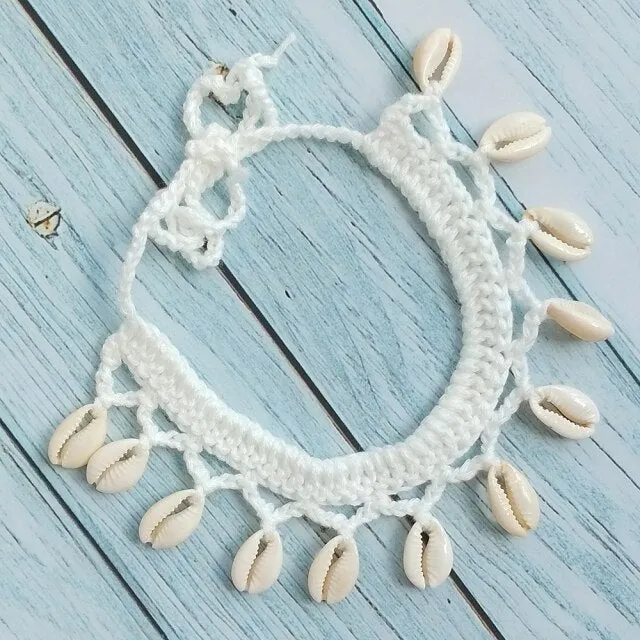 Buy 2 Get 20% Off Summer Women Simple Seashell Anklet Chain Crochet Bohemian Foot Jewelry Beach Anklets On Foot Bracelets
