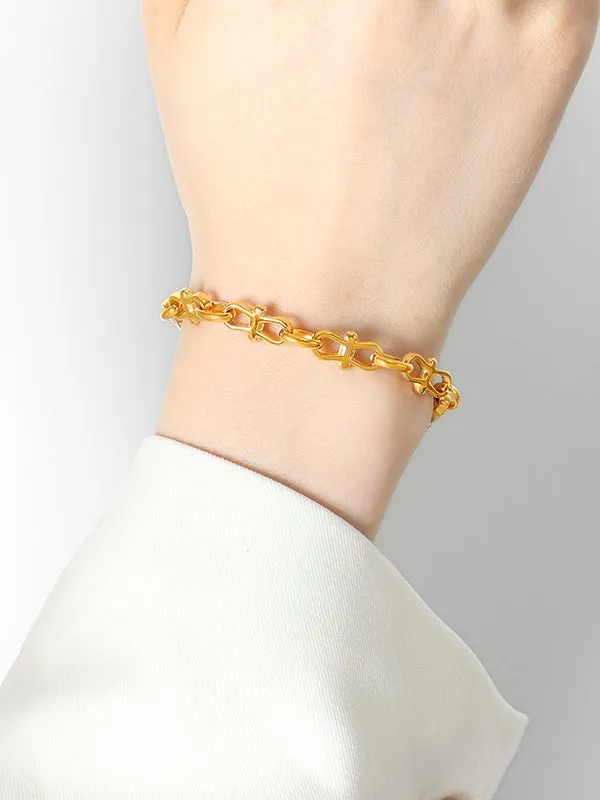 Chains Solid Color Bracelet Accessories