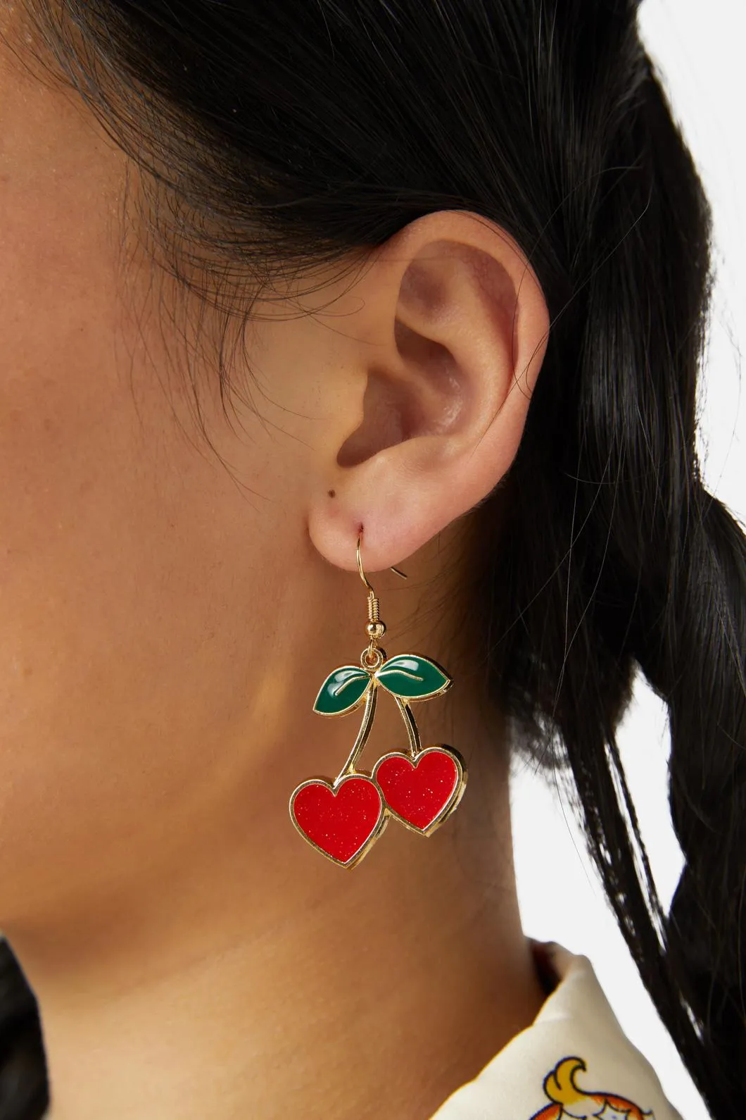 Cherry Heart Earrings