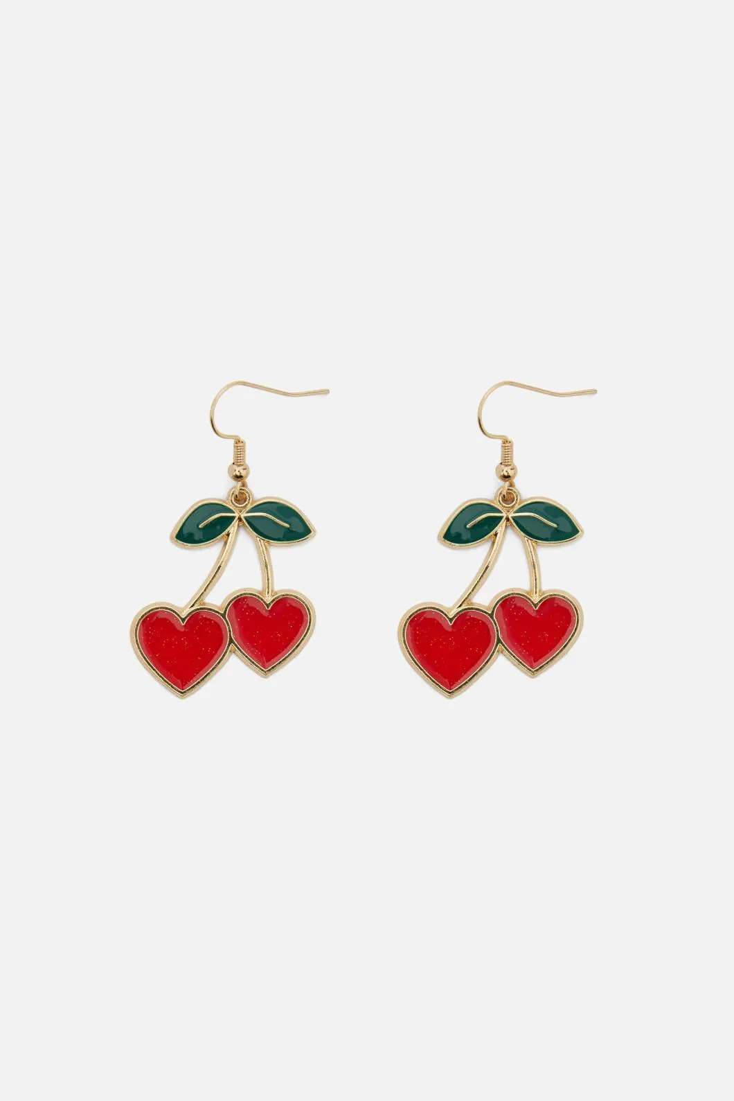 Cherry Heart Earrings