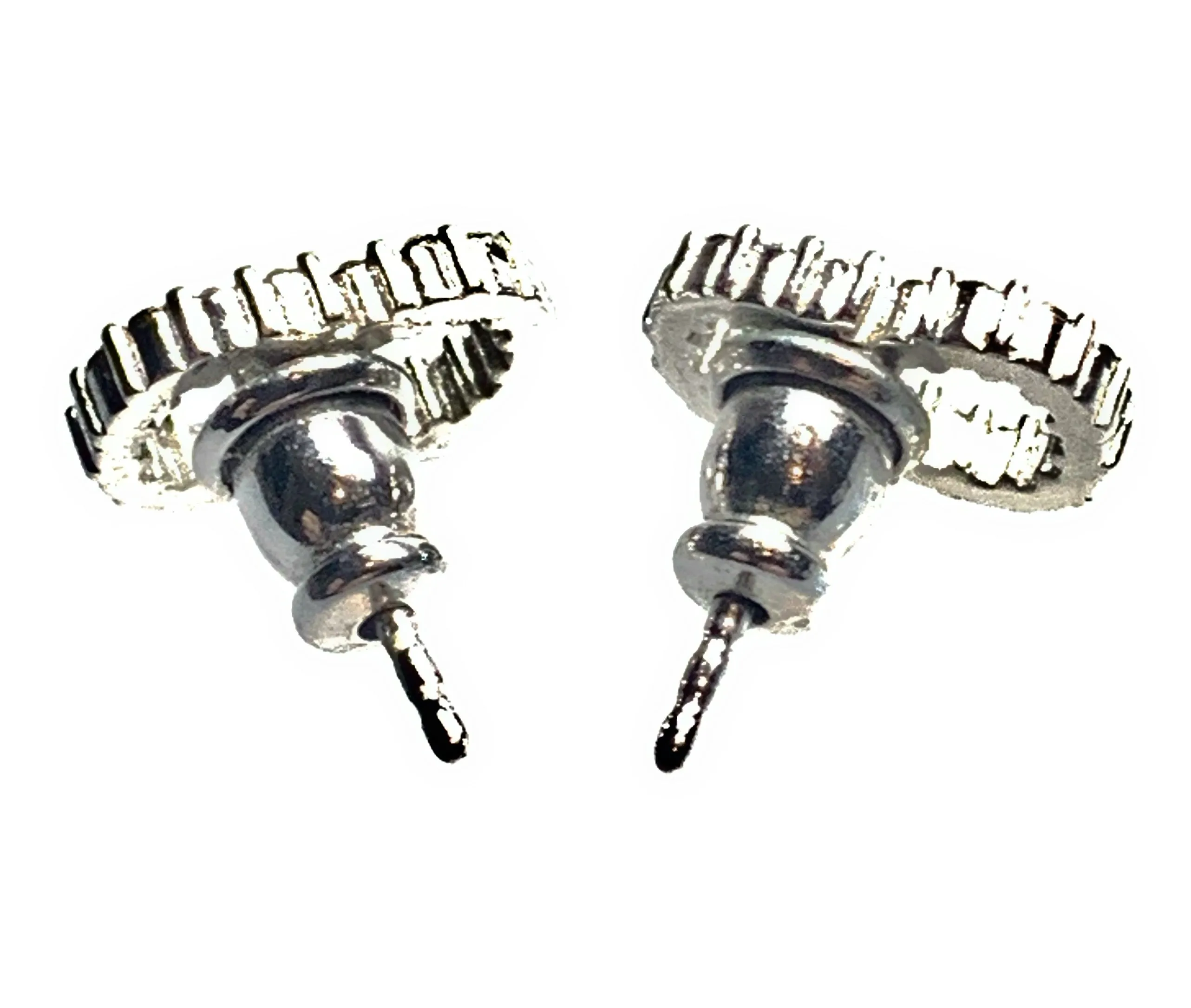 Christian Dior Clair D Lune 'CD' Post Earrings