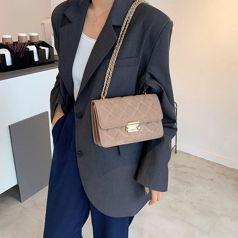 Christmas Gift Mini Chain Handbag For Women 2021 Winter Women Tend Branded Classic Shoulder Handbags And Purses Women's Travel Luxury Hand Bag