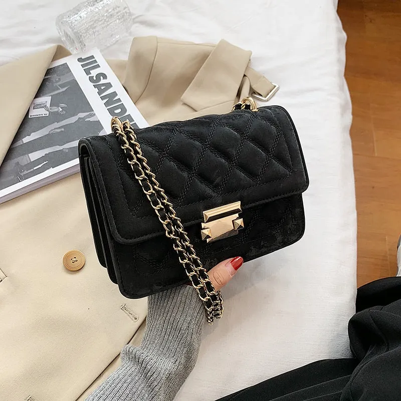 Christmas Gift Mini Chain Handbag For Women 2021 Winter Women Tend Branded Classic Shoulder Handbags And Purses Women's Travel Luxury Hand Bag