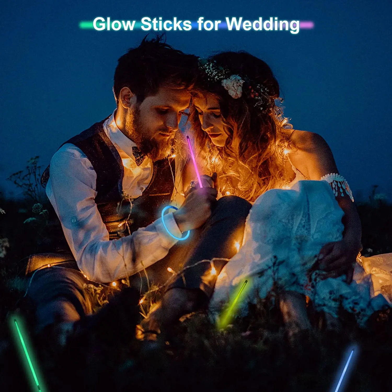 Christmas Glow Sticks Bulk,500  Ultra Bright Glow Sticks for Parties