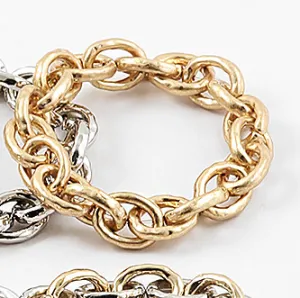 Chunky Stretch Bracelet Matte Gold